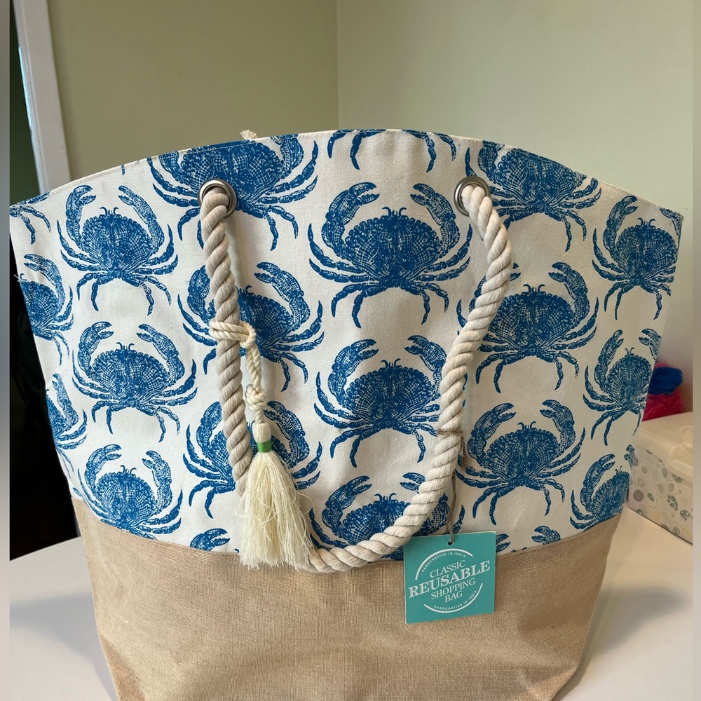 NWT large canvas tote bag